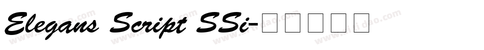 Elegans Script SSi字体转换